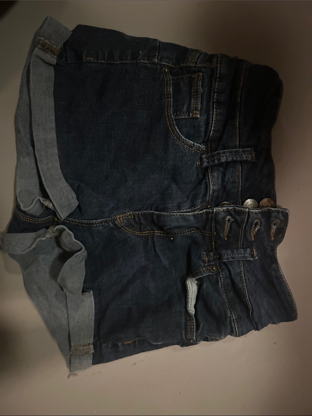 Women’s Dark Blue Denim Jean Shorts